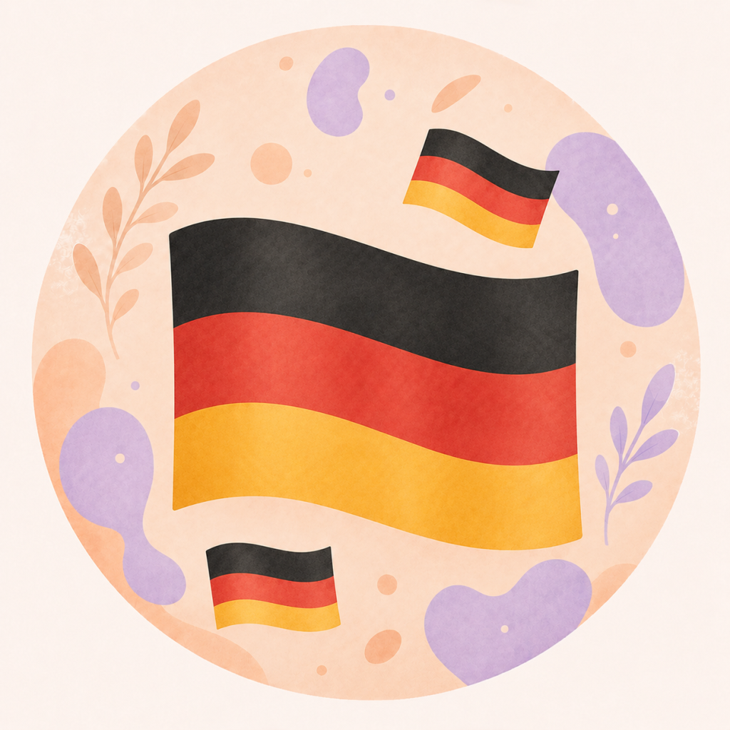 Illustration du drapeau allemand pour une formation en allemand professionnel éligible au CPF